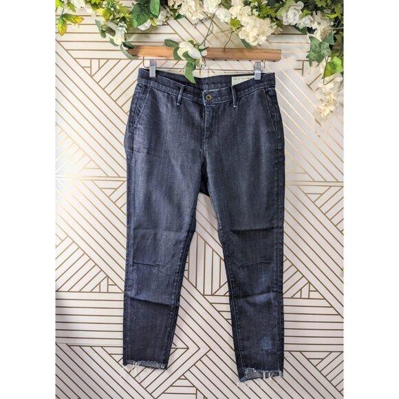 Rag & Bone Women's Jeans Dash Trouser Ice Blue Ankle Dark Wash Denim Stretch 27 - Picture 1 of 10